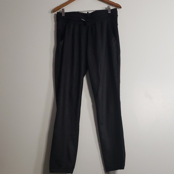 lululemon athletica Pants - Lululemon Athletica Black Track Pants with Elastic Waistband 6